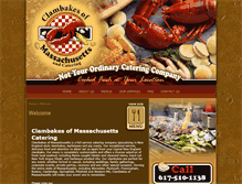 Tablet Screenshot of clambakesofma.com